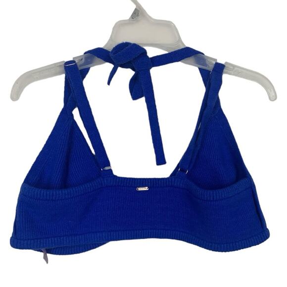 Savage x Fenty womens 2x blue bralette Ms minx knit strappy tie bra casual - Picture 4 of 12